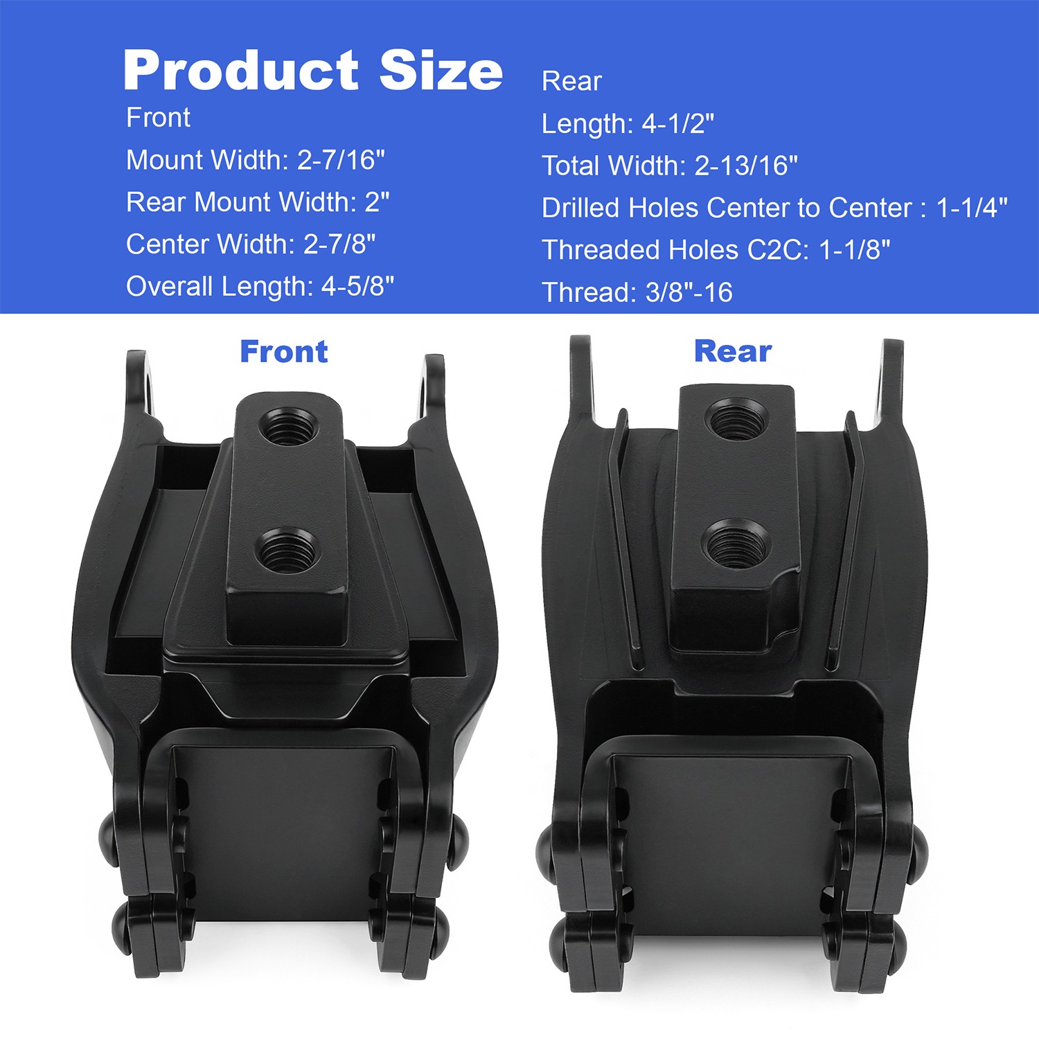 For Harley Davidson 1991-2017 Dyna Front & Rear Isolators Engine Motor Mount Set