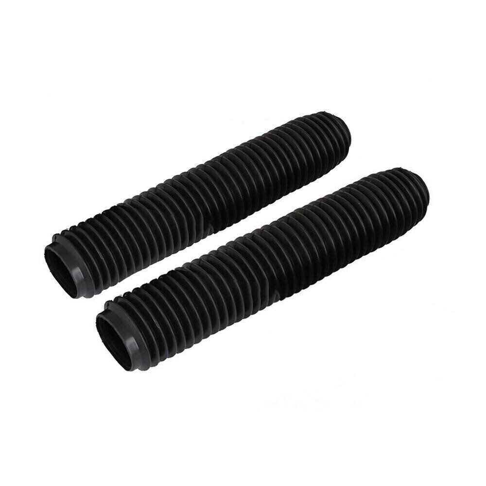 Motorcycle Rubber Front Fork Dust Cover Gaiters Gaitors Boots Shock Absorber x2