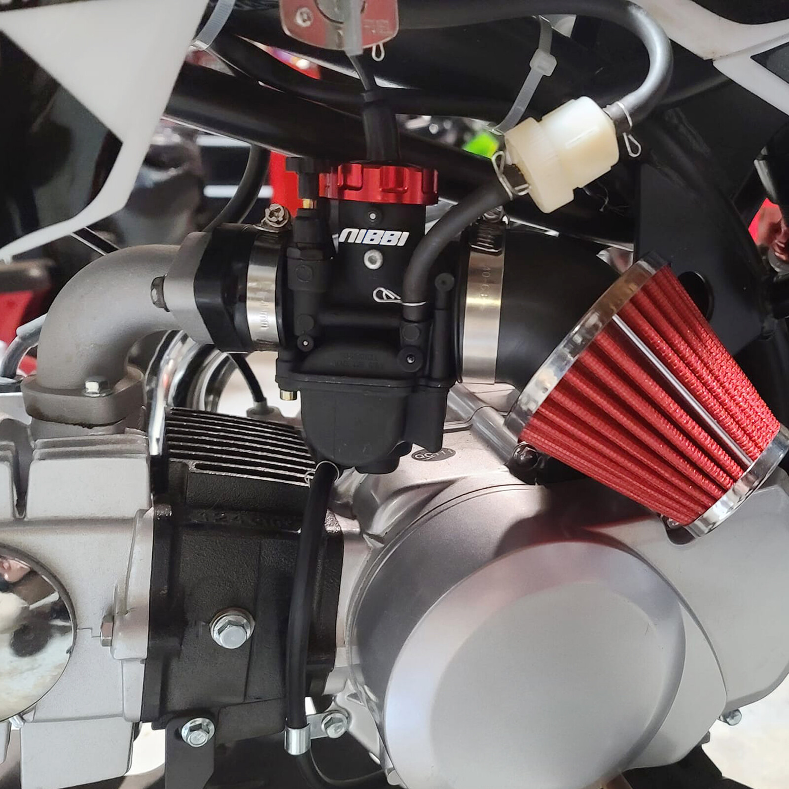 NIBBI PE 24mm Racing Carburetor w/ Jets For 100-125cc Motorcycle GY6 Scooter ATV