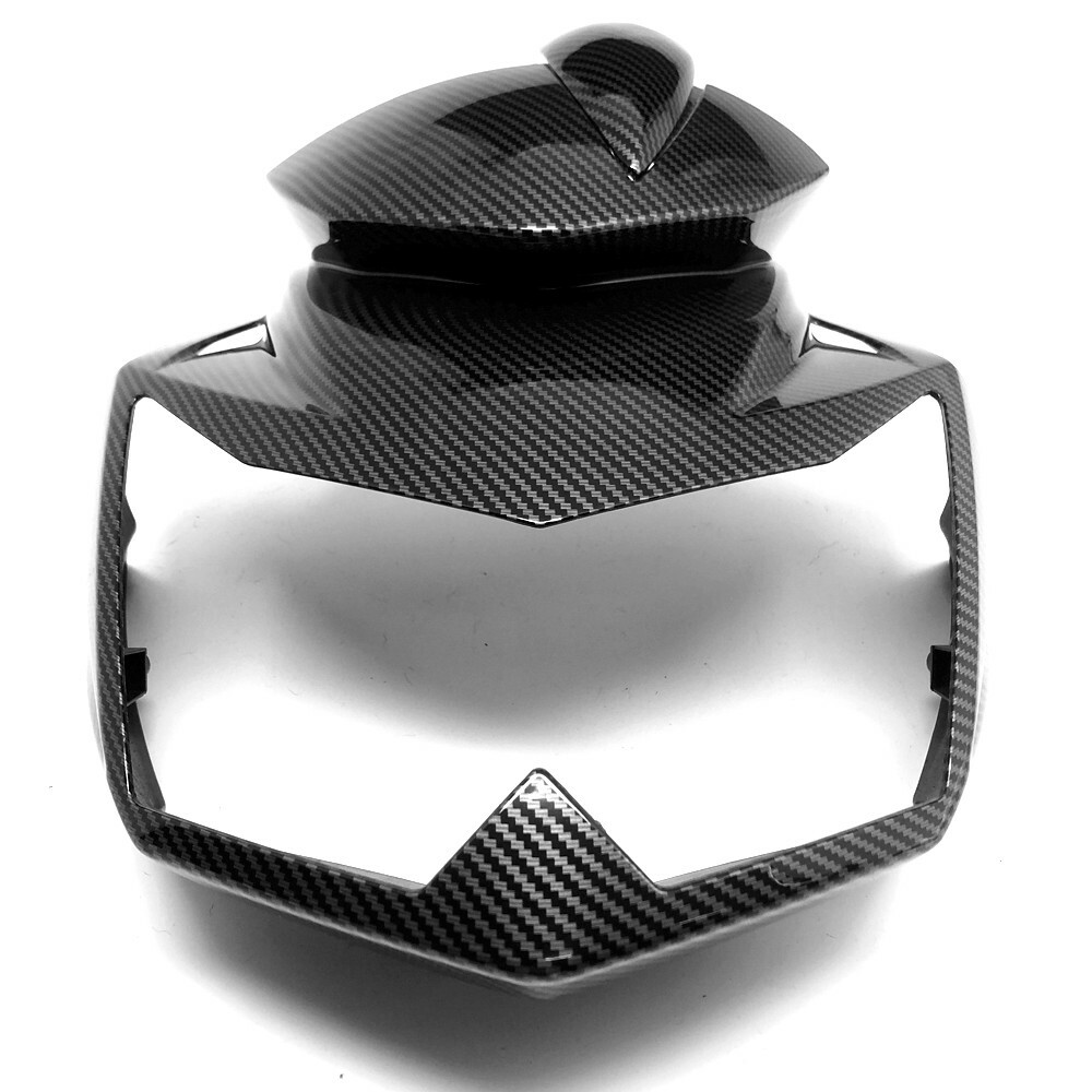 Front Upper Headlight Fairing Carbon Fiber For Kawasaki Z750 2007-2012 Z 750