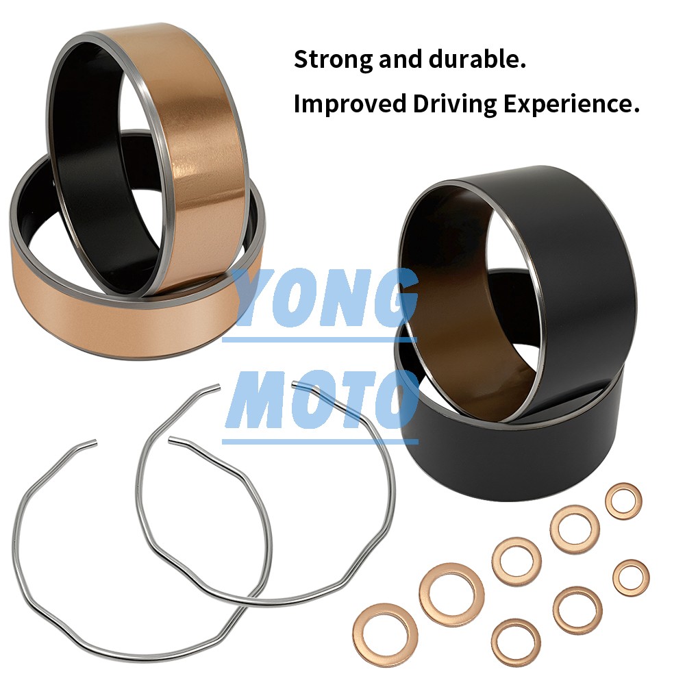 Front Fork Bushing Dust Oil Seals Rebuild Kit Set For Suzuki SV650 2003-2020