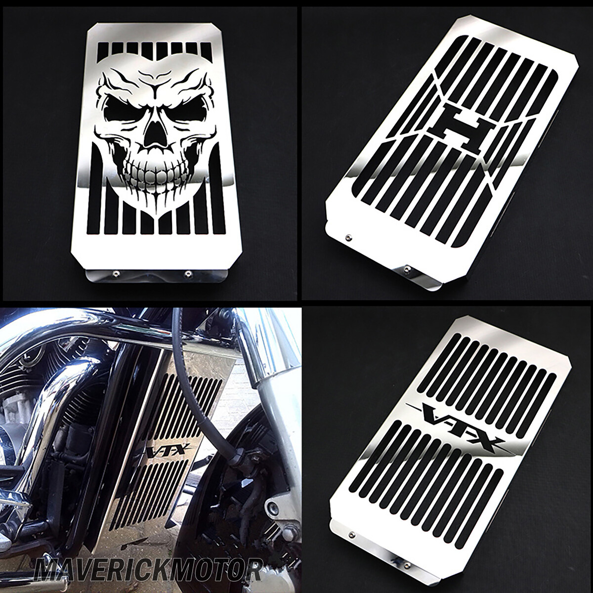 Radiator Cover Guard Grille Protection For Honda VTX 1800 C/R/S/T/F VTX1800