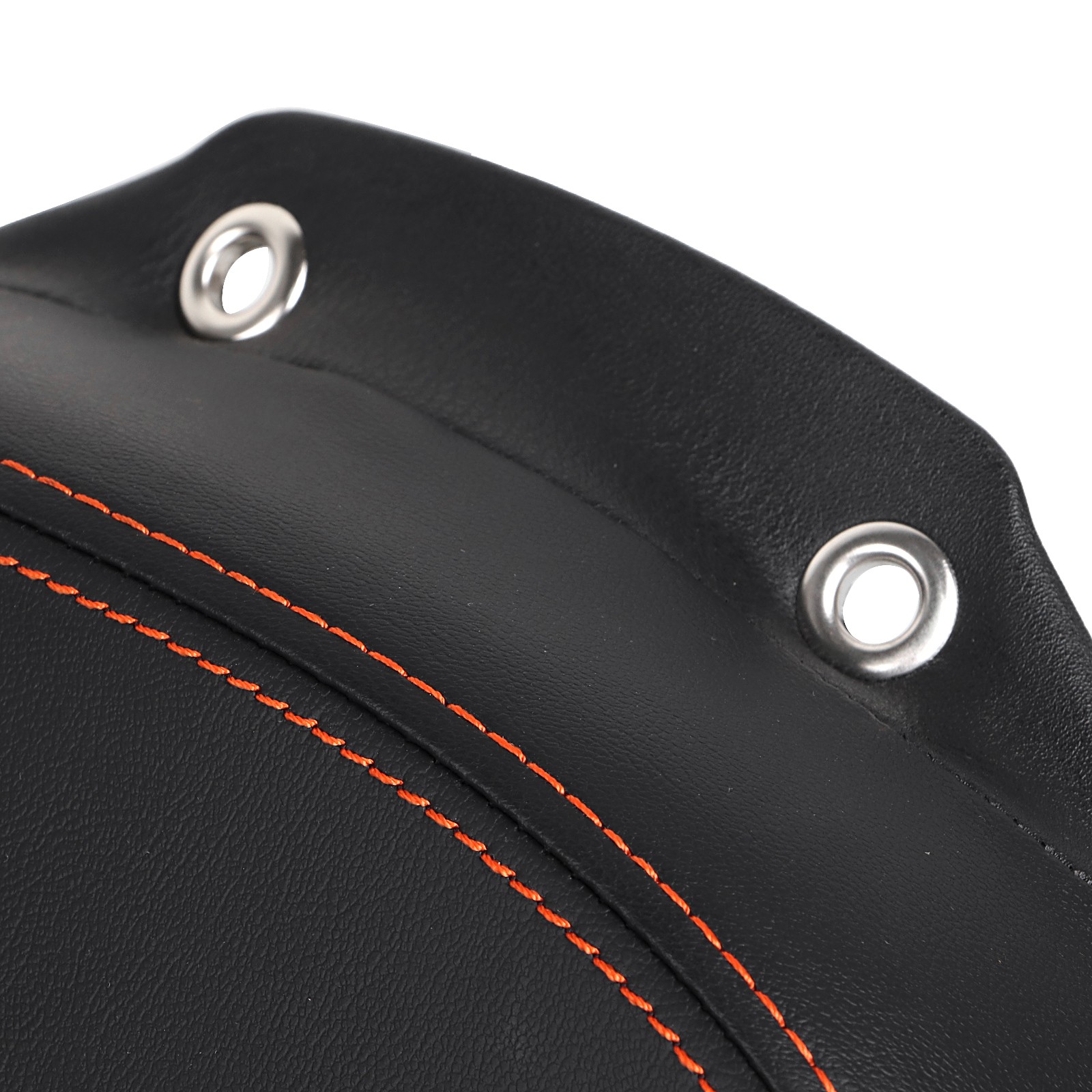 Synthetic Leather Driver Solo Seat Fit For Harley Fat Boy FLSTF 07-17 2008 2013
