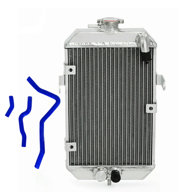 Aluminum Radiator&Blue Hose Fits 2001-2005 Yamaha Raptor 660R