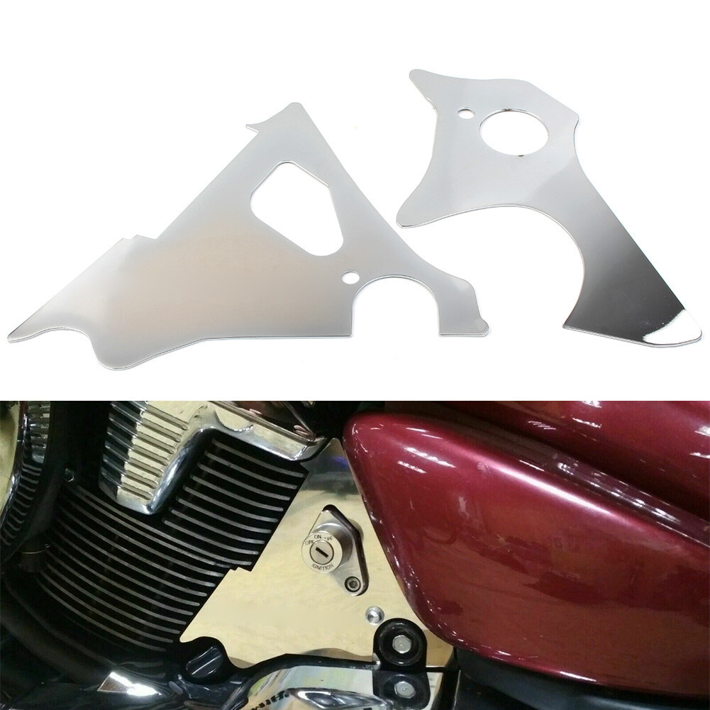 2x For Suzuki Boulevard M109R Engine Side Covers Frame Fillers Keyhole Aluminum
