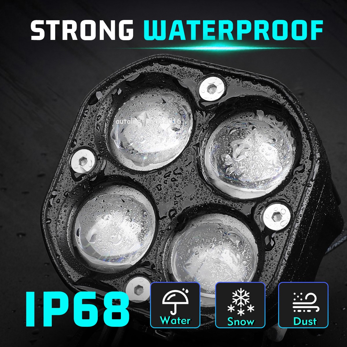 2x LED Work Light Bar Spot Pods Off Road Driving Auxiliary Fog Lamp Yellow White
