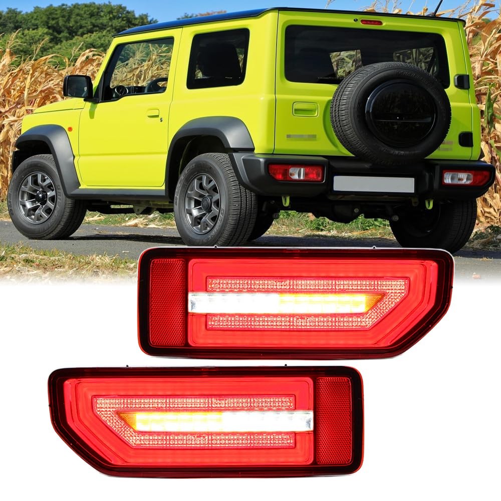 Dreamseek LED Tail Light Assembly Compatible Suzuki Jimny 2019 2020 Red Lens