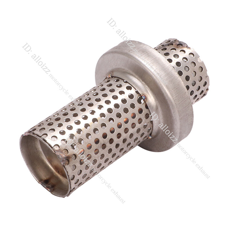 60.5mm Universal Exhaust Pipe Silencer DB Killer Baffles Reduce Noise Removable