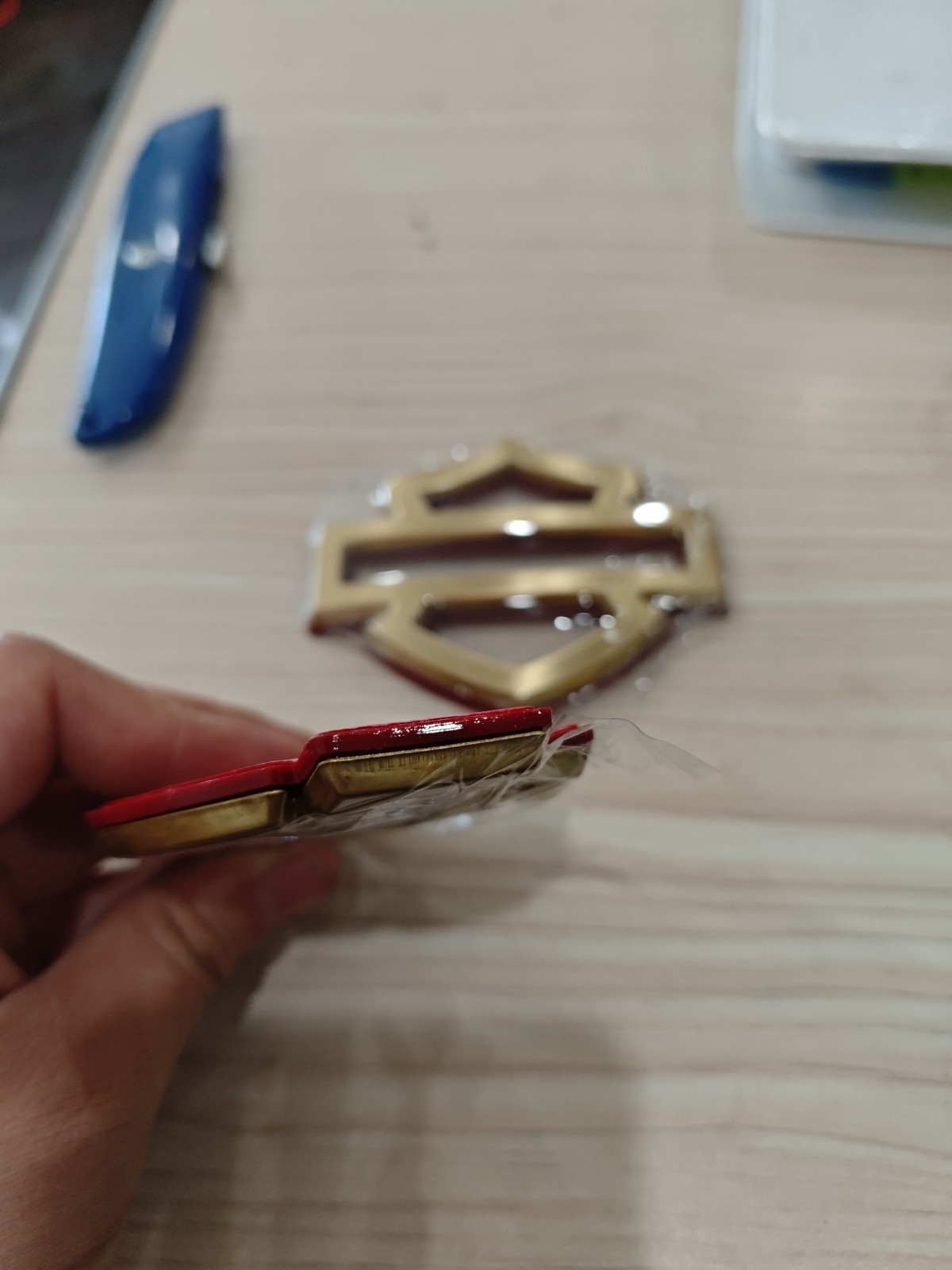 CVO 3D Emblems Brass / Chrome for Harley Davidson Road Glide Softail
