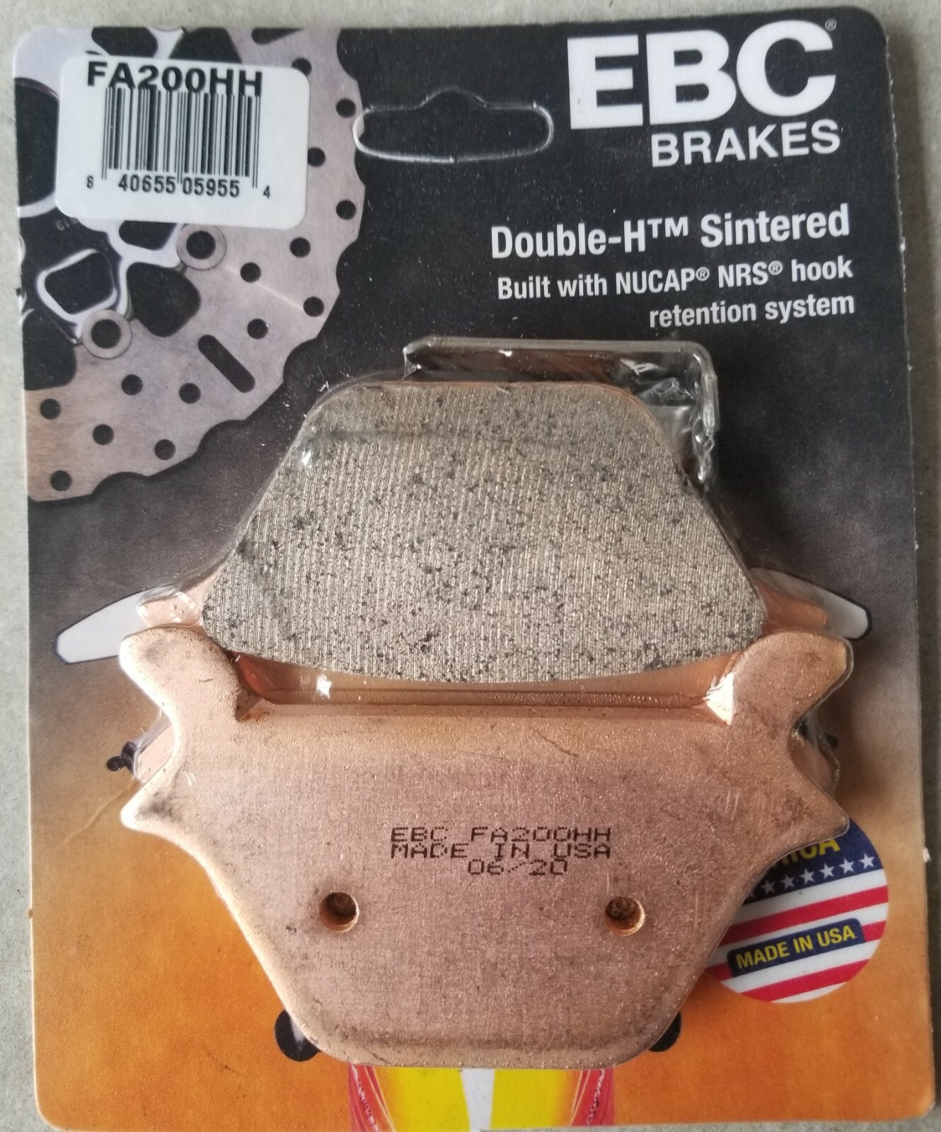 EBC FA200HH REAR Brake Pads Harley FXD, FXR, FXS, FLST, XL + 87-99 NEW