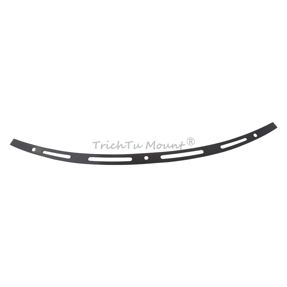 Black 4 Slotted Batwing Fairing Windshield Trim For Harley Electra Glide 14-2022
