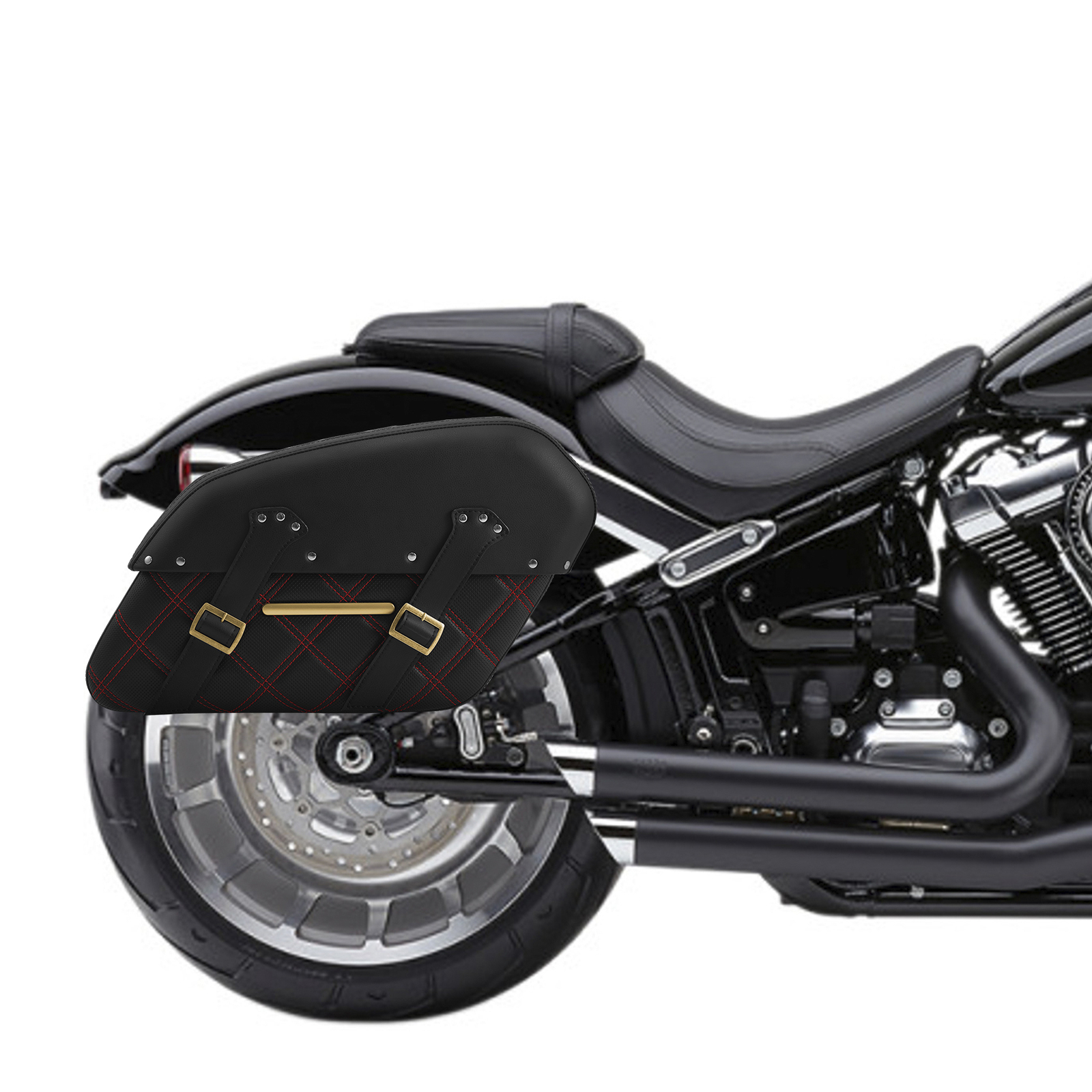 Fit For Harley Davidson Fat Boy Detachable Saddlebags 2018-2025