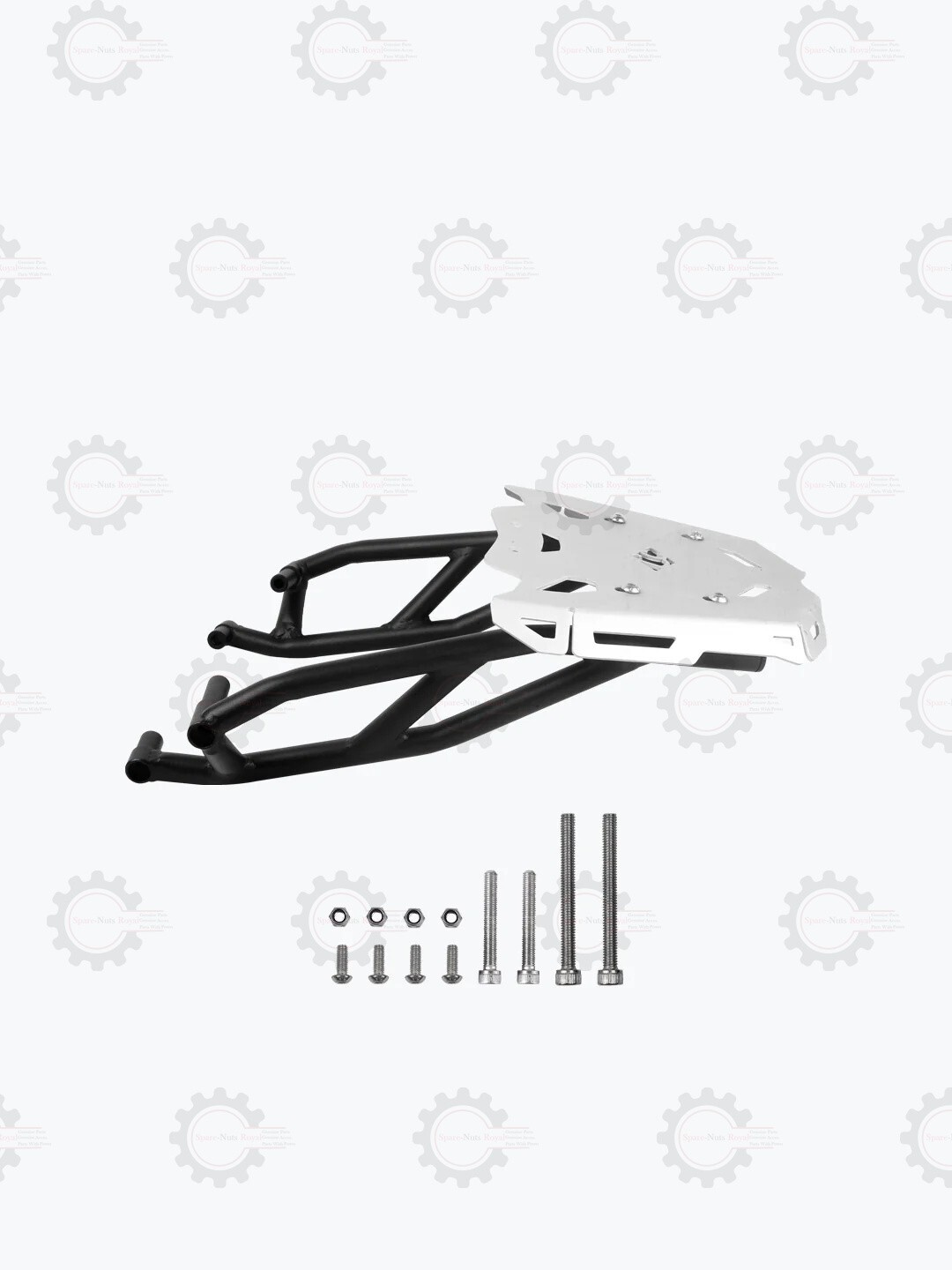 Silver & Black Gopher “Luggage Carrier Fit For TVS Apache RTR 310”