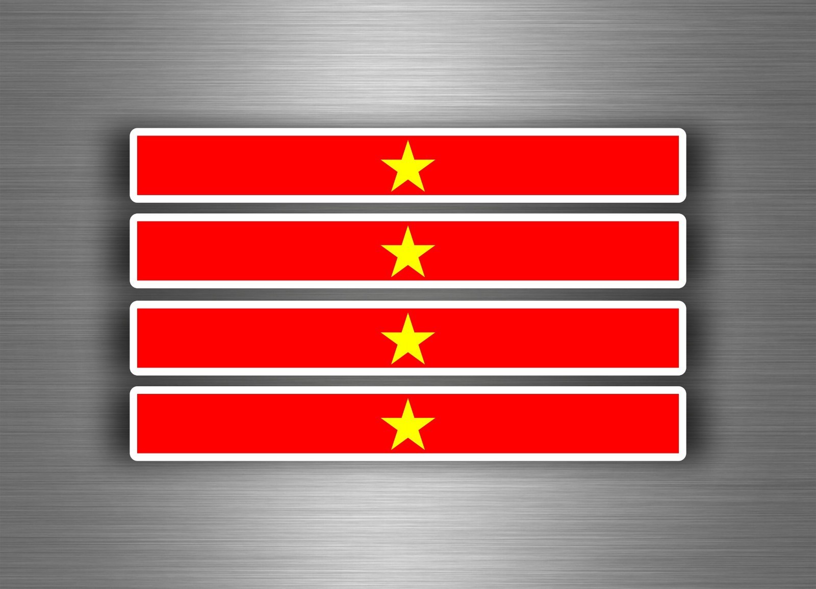 4X Car Motorcycle Sticker Stripes Flag Tuning Vietnam