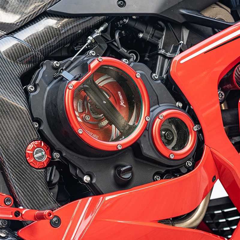 AOTWTR Transparent Engine Crankcase Stator Clutch Cover For QJMOTOR SRK 800 RR