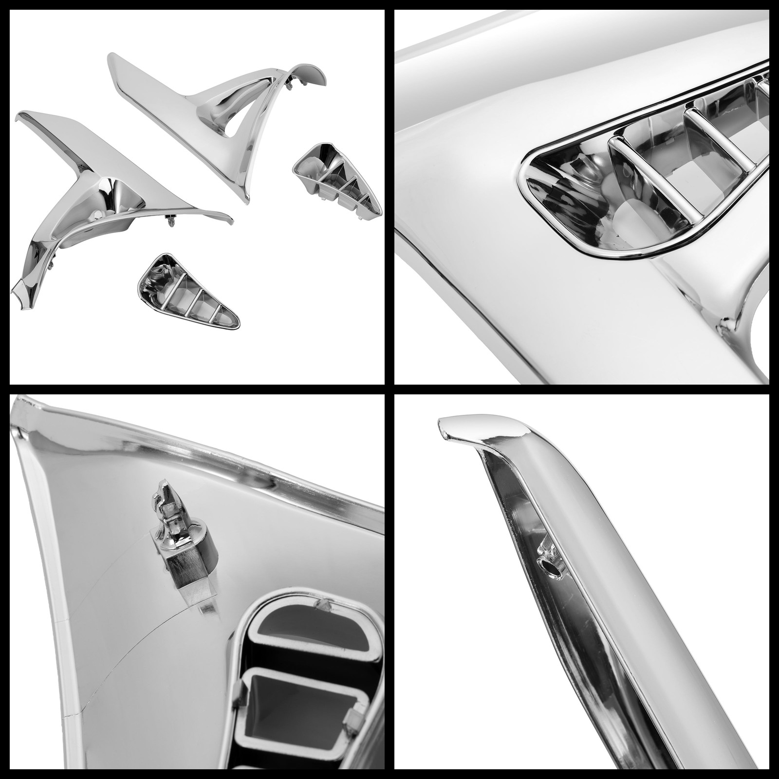 Left & Right Parts Modified Triangle Cover For Honda GoldWing GL1800 2001-2011
