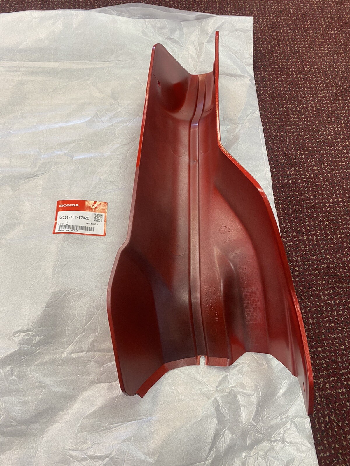 OEM Honda Monza Red Frame Shroud Cover Plastic Trail 90 Trail110 CT90 CT110 R110