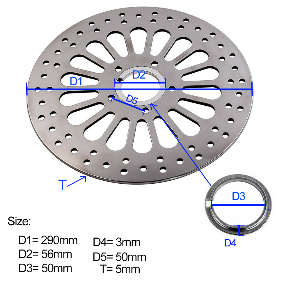 11.5″ Front Brake Rotor Disc Fit For Harley-Davidson Touring Softail 2000-2015