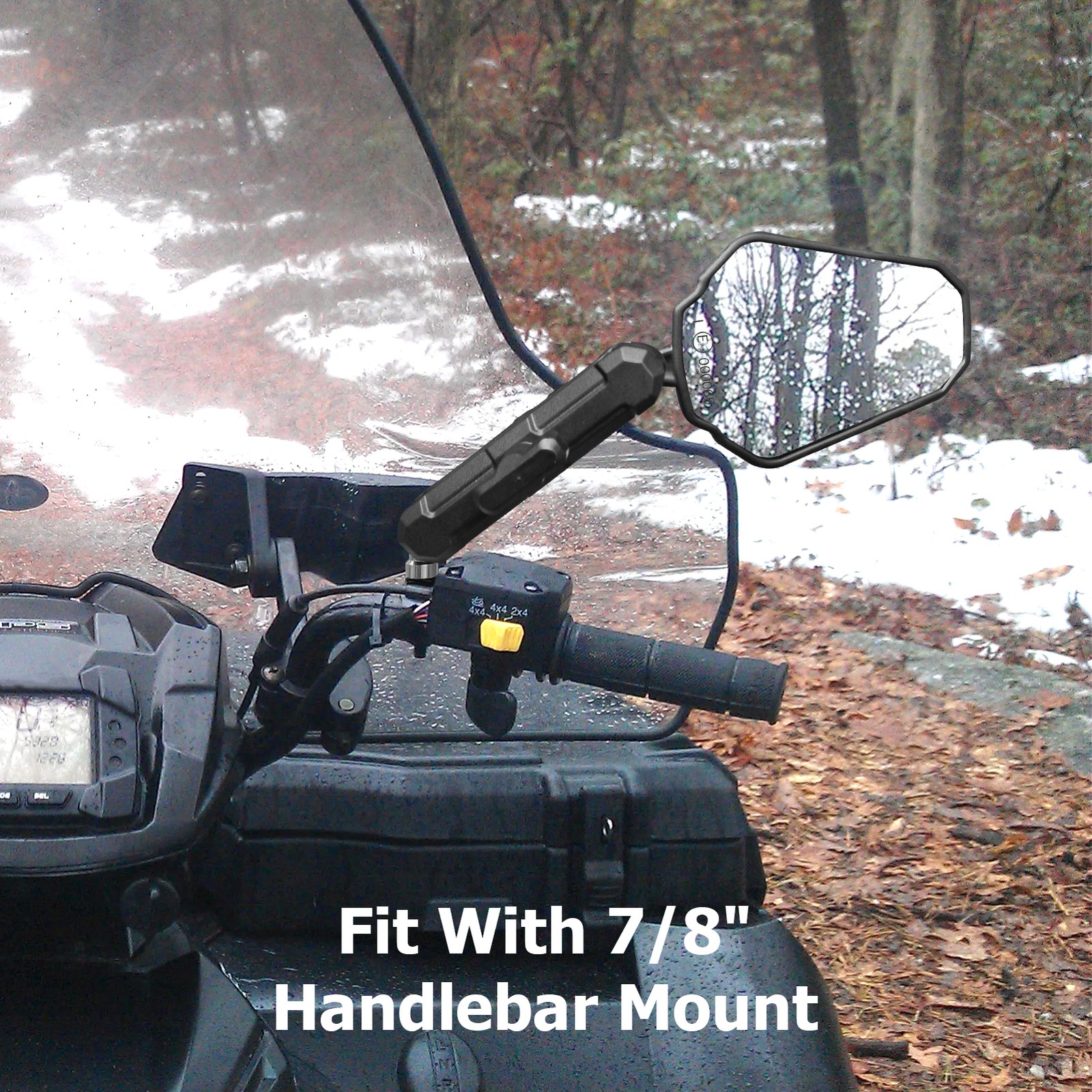 For Dirt Bike Dual Sport Pair Adventure Motorcycle Mirrors 7/8″ Hanlerbar Mount