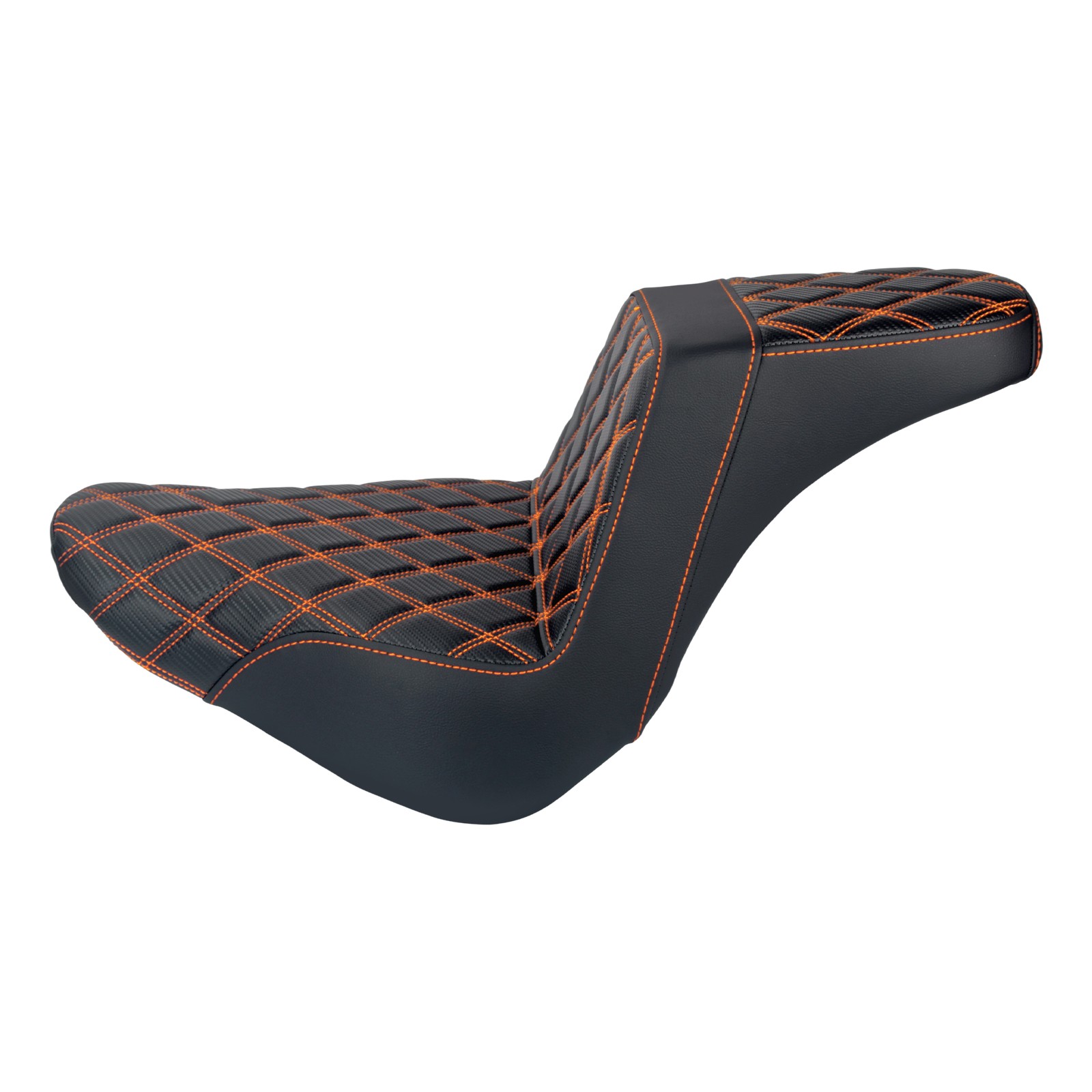 Driver Passenger Seat Orange Stitching For Harley Fat Boy 18-2025 Breakout 23-25