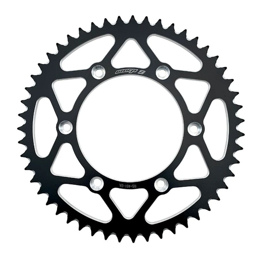 Warp 9 Rear Aluminum Sprocket 52 Tooth Black For HONDA CRF 250 450 CR CRF XR