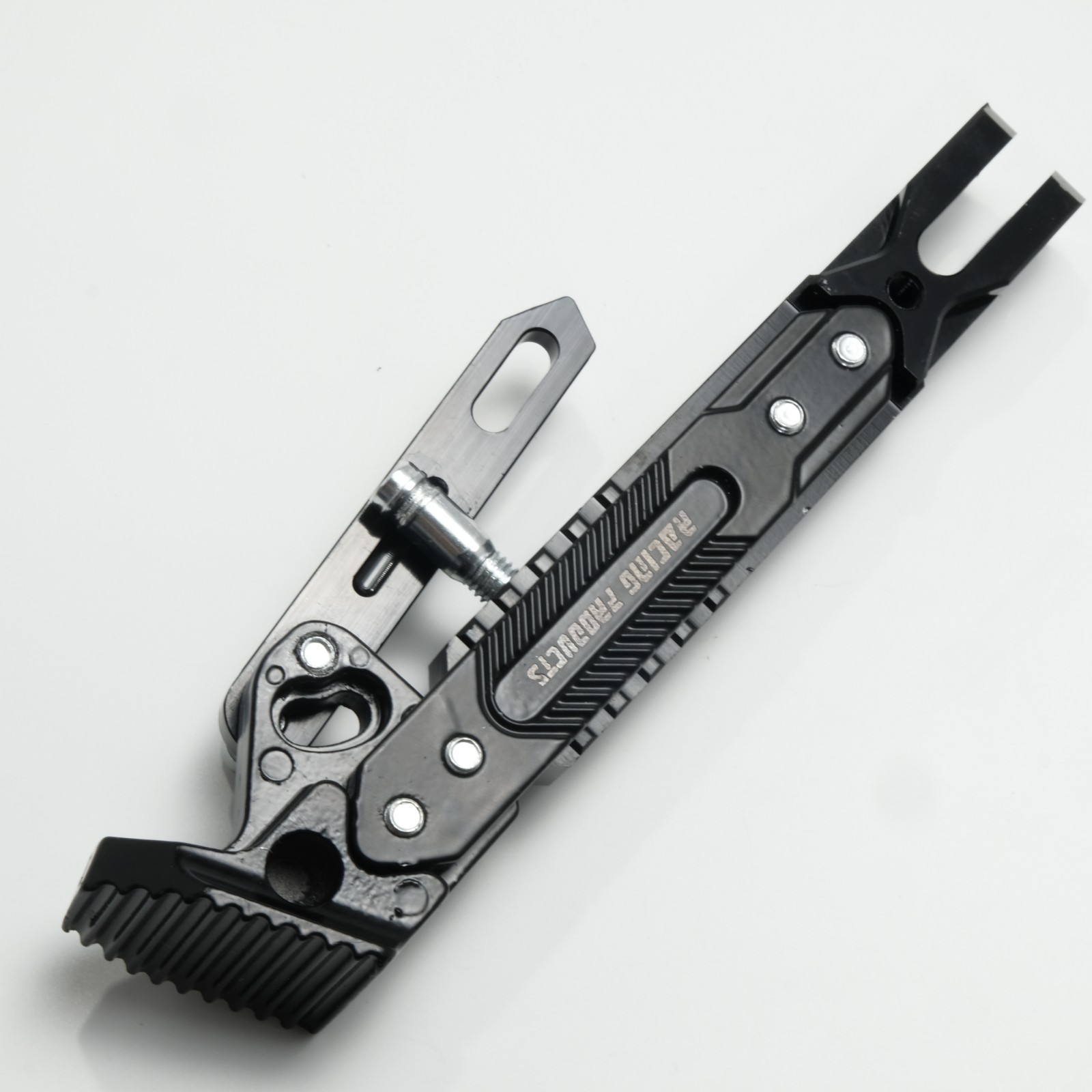 Motorcycle Black CNC Adjustable Metal Side Kickstand Foot Support Bracket