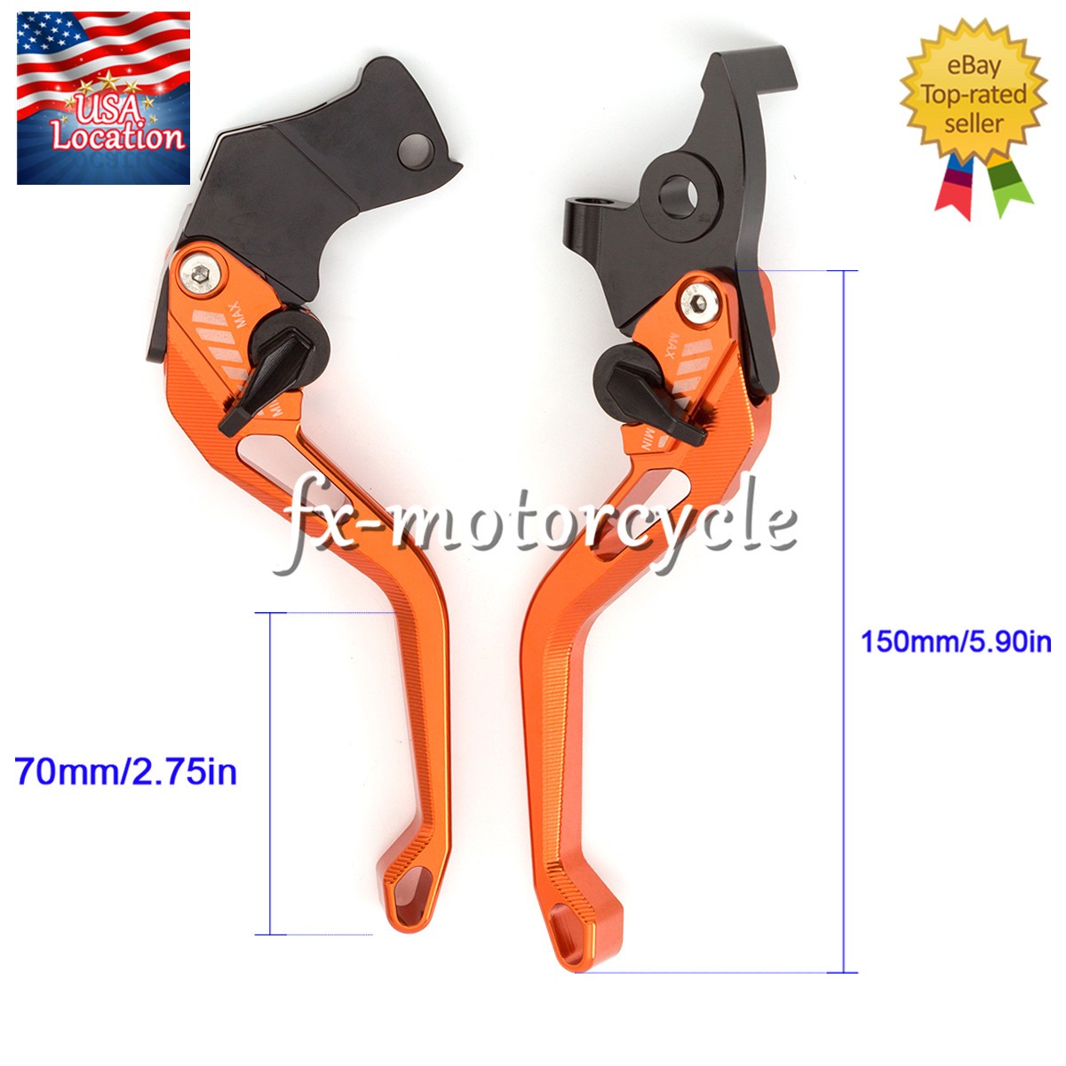 For KTM 690 Duke/SMC/SMCR 2014-2021 3D Rhombus CNC Brake Clutch Levers Short Set