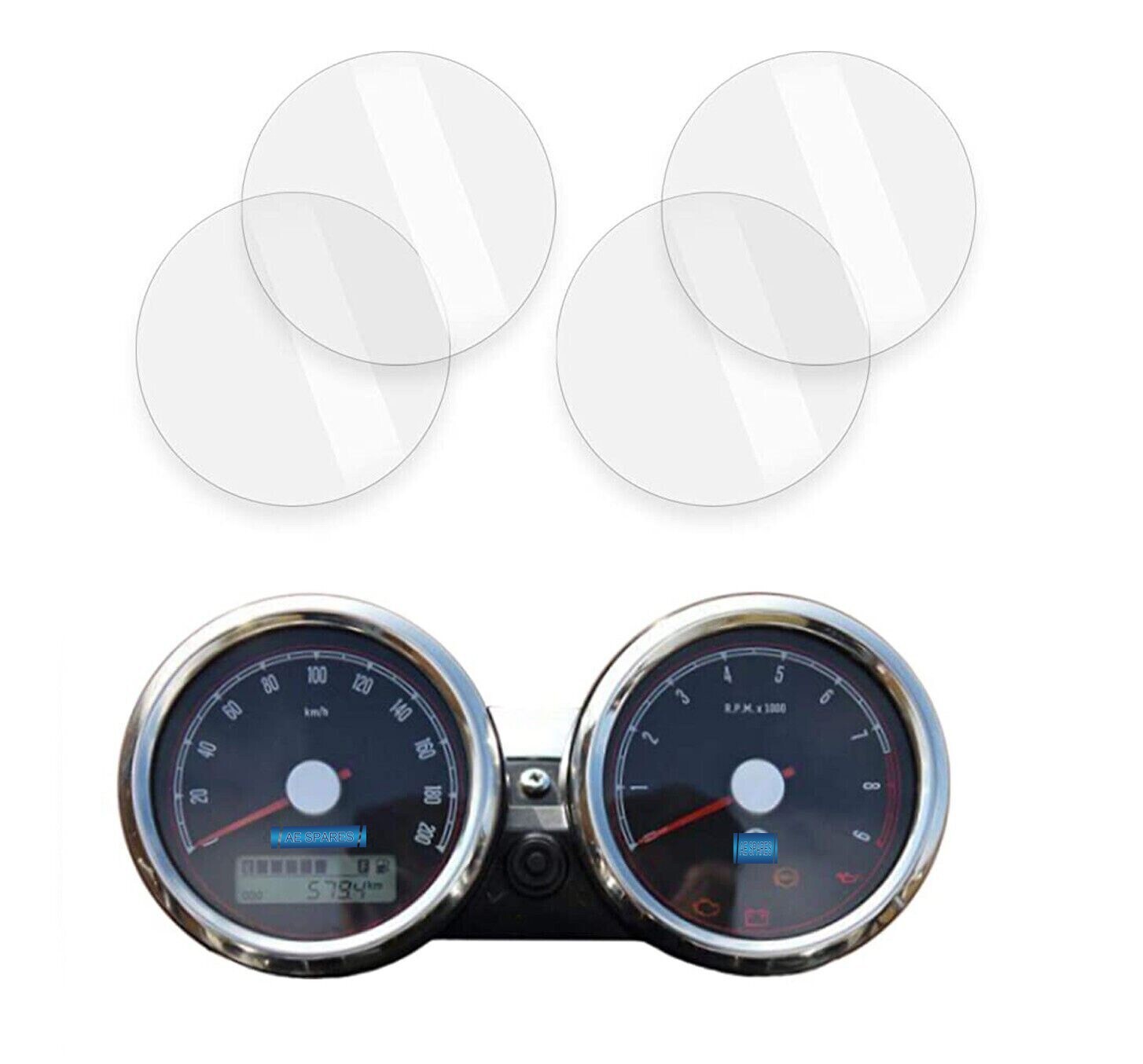 Instrument Cluster Screen Protector For Royal Enfield Interceptor GT Con 650 S2u
