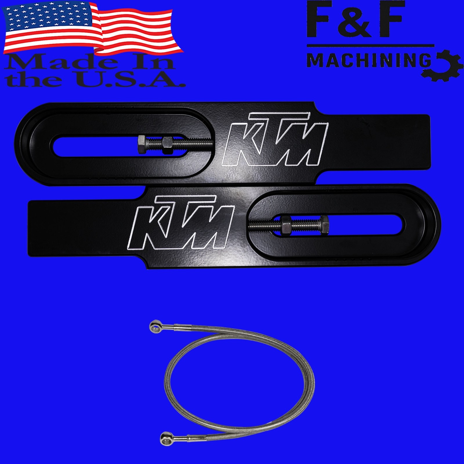 2026 KTM Duke 250 bolt on swingarm extensions, Brake Line “Made In The USA”