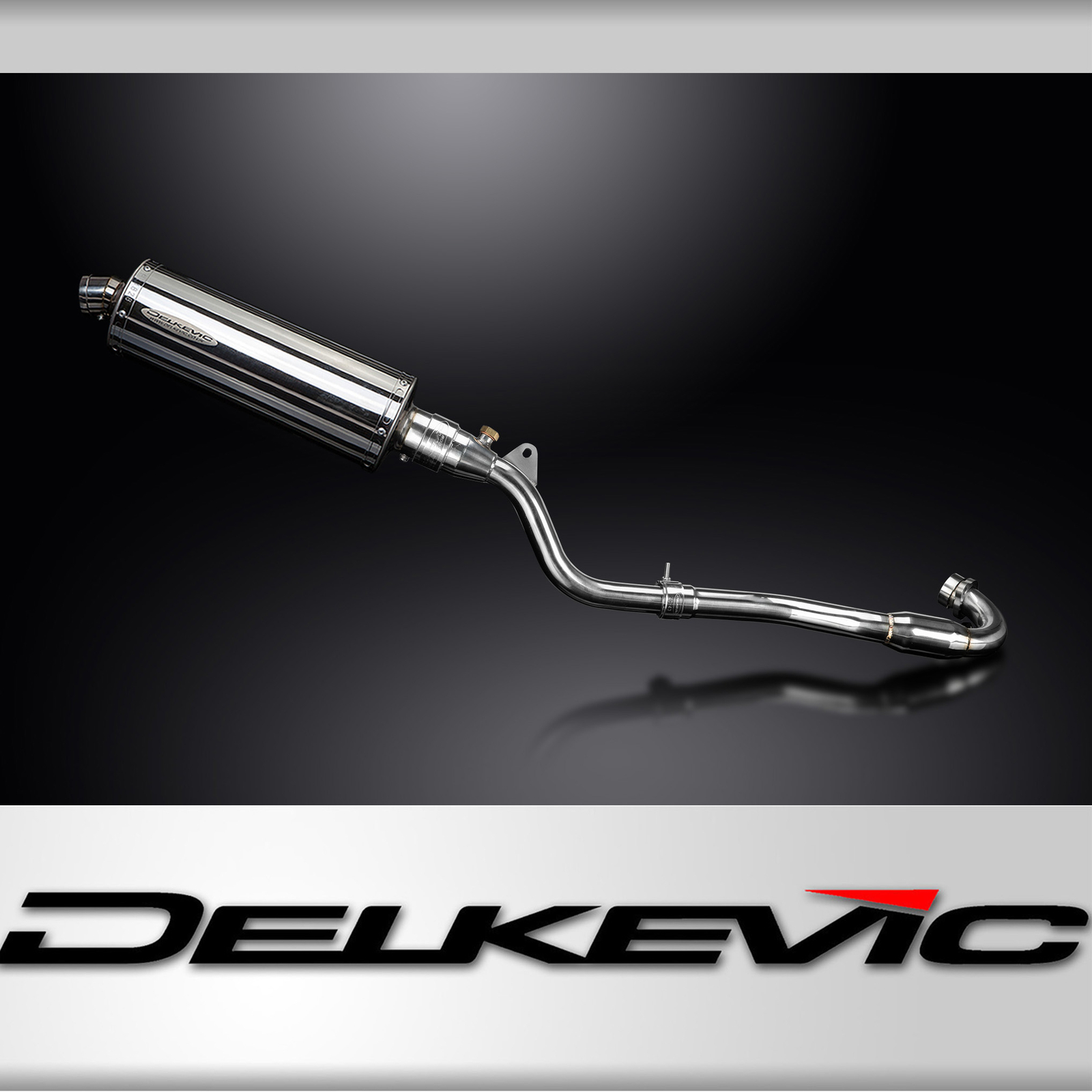 Kawasaki KLX300 2020-2024 Complete Exhaust 14″ Oval Stainless Muffler