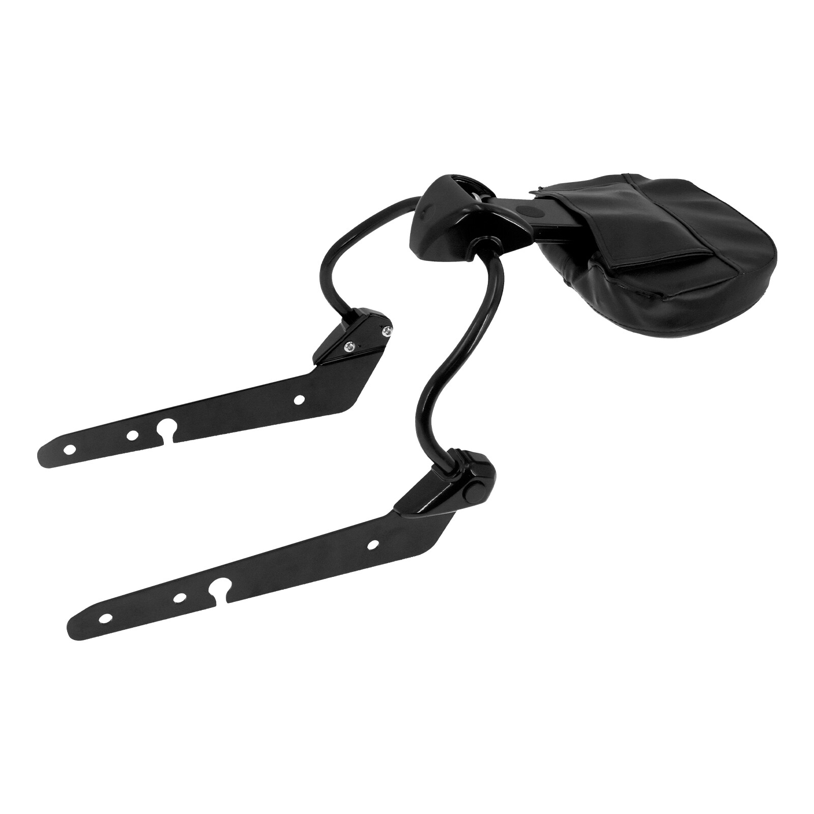 Detachable Driver Backrest Pad Quick-Release Fit For Harley Sportster XL 2004-up