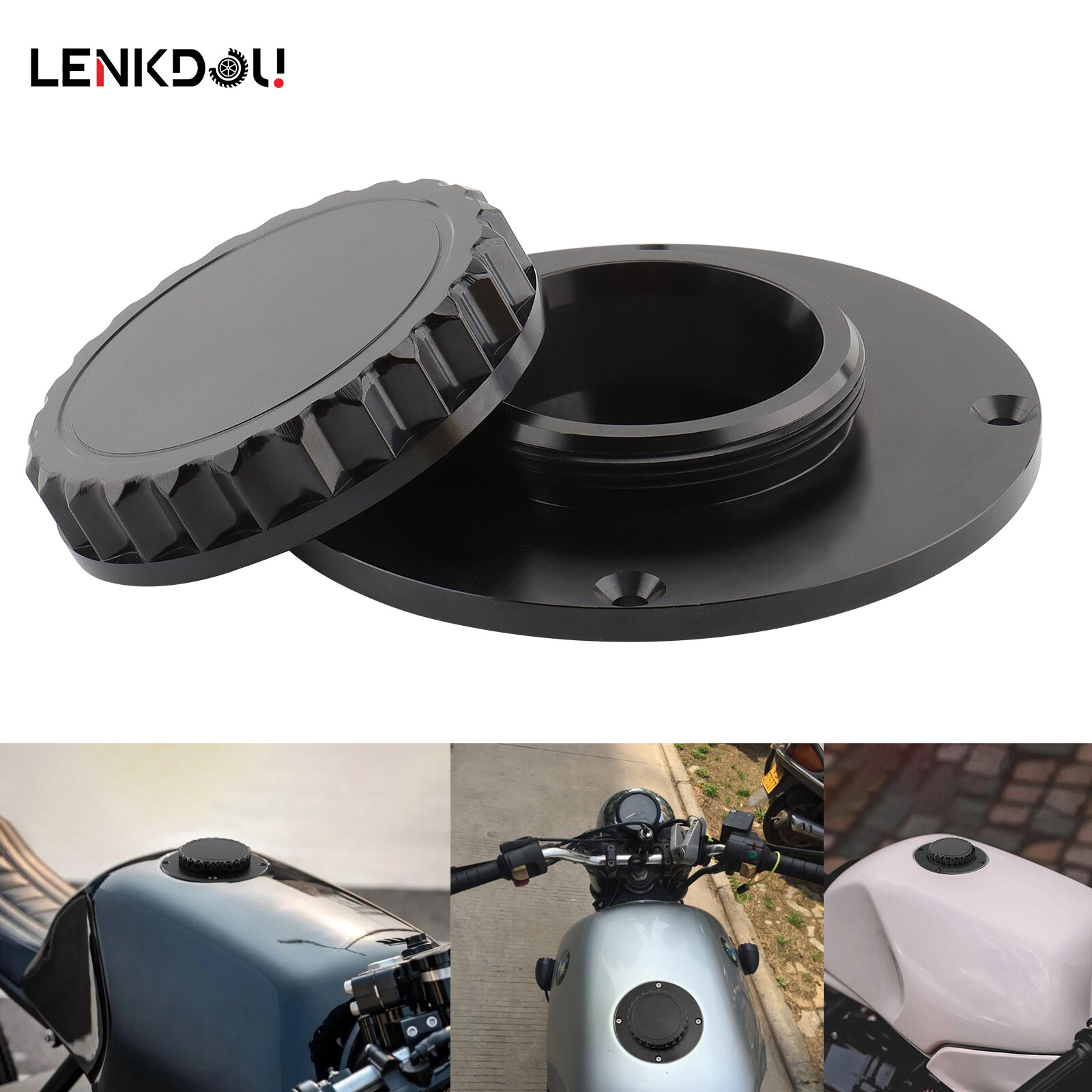 1X Motorcycle Gas Feul Tank Cap Oil Tank Petrol Cap Cover For BMW K75 K100 K1100