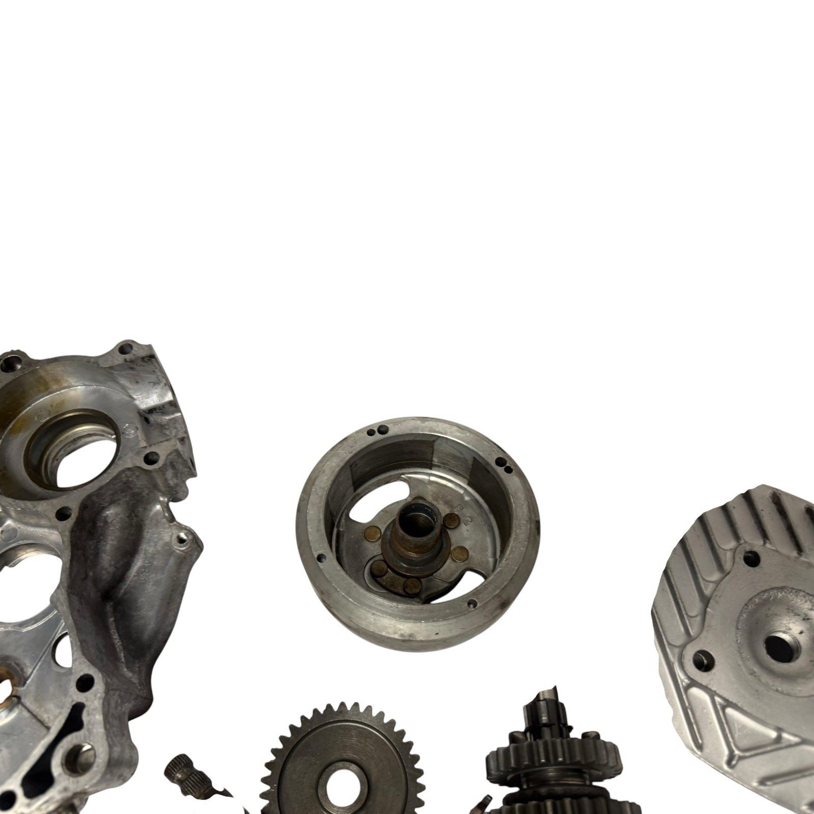 1974-1975 Honda MR50 OEM Engine Internal Parts Lot Cases Transmission Flywheel F