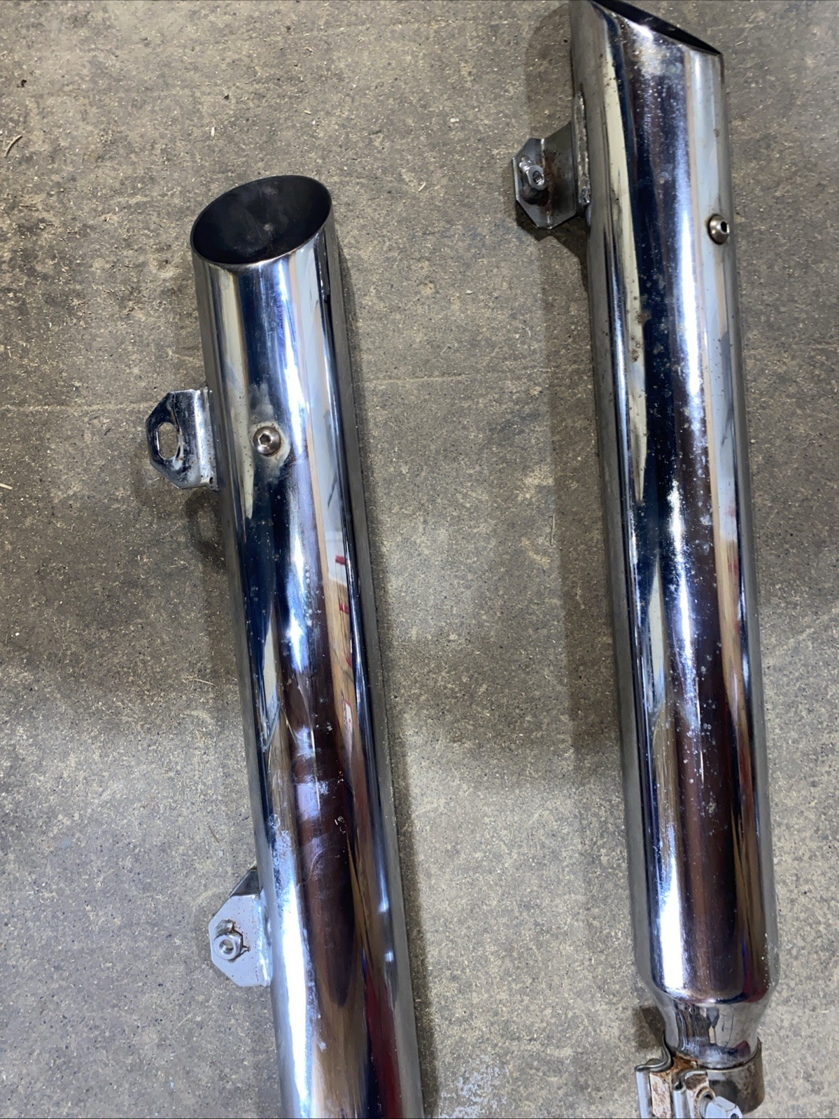 Slip On Slash Cut Mufflers Harley-Davidson Dyna Fat Bob 2008-2015