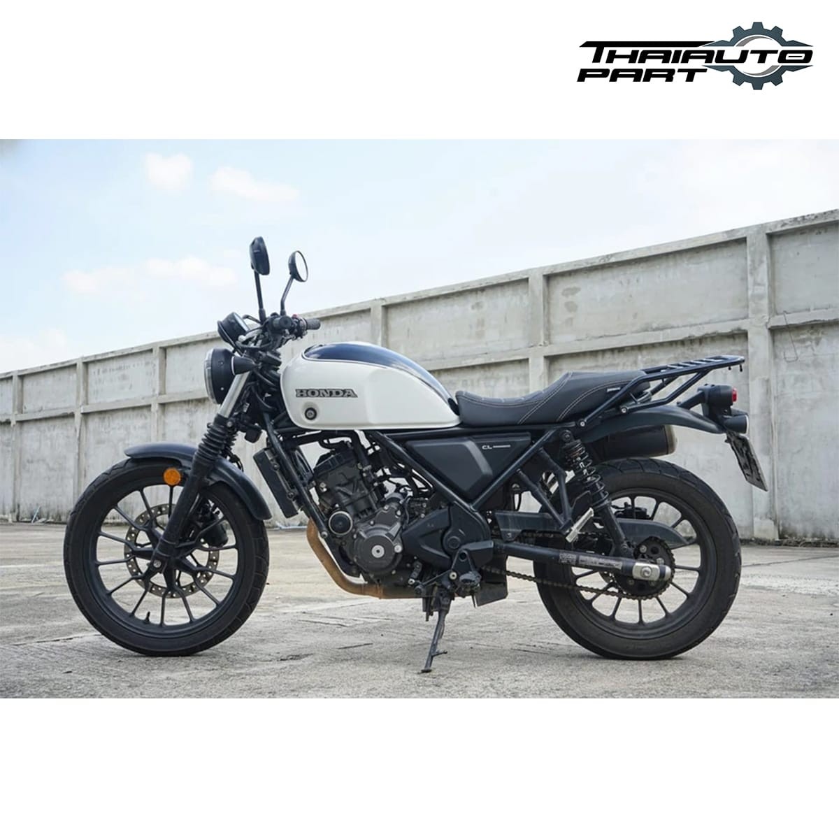 Cover Fuel Oil Tank White ABS For Honda SCL CL300 CL500 2023-2025