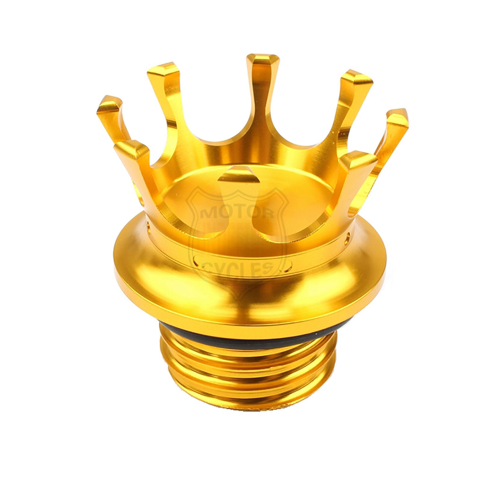 King Crown Gas Fuel Tank Cover Cap CNC For Harley Touring Road Glide Sportster