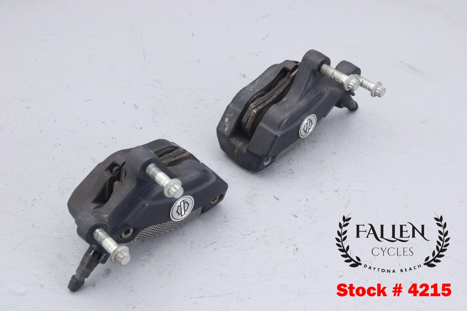 2010 Harley Electra Glide BREMBO Front Brake Caliper Set WRINKLE BLACK #4215