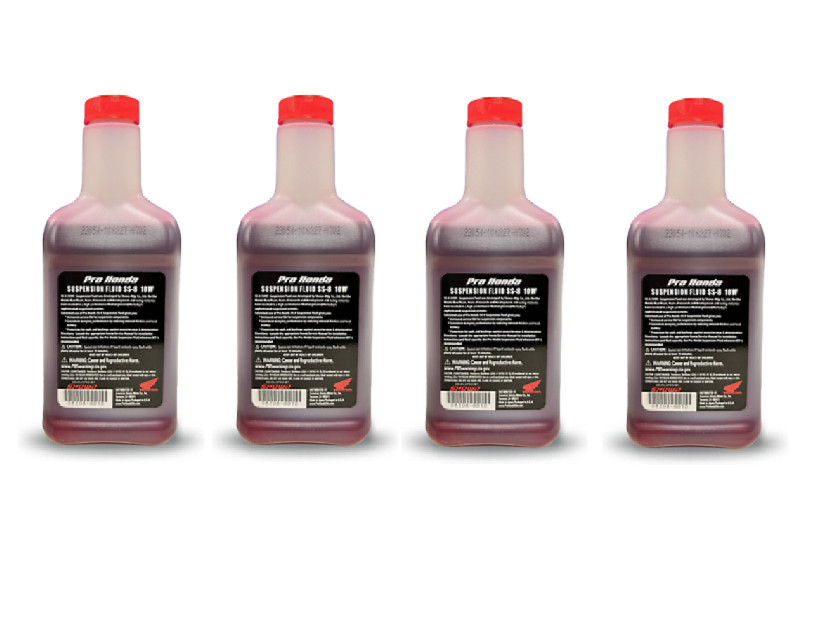 Honda 08208-0010 SS-8 10W Shock & Fork Oil Suspension Fluid 4 x 16oz Bottles