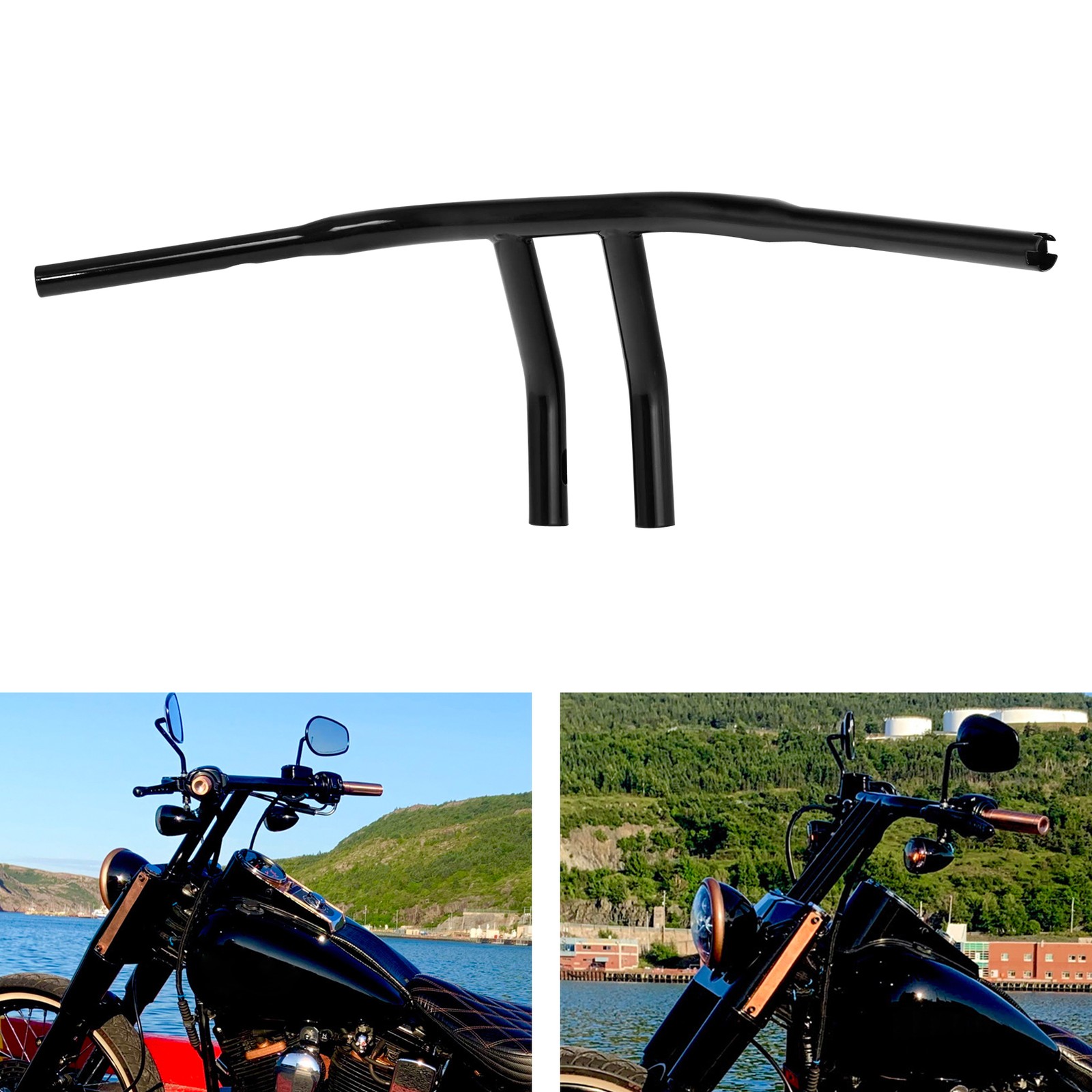 6/8/10″Rise 1.25″T-Bar Handlebar FitsFor Harley Chopper Throttle-By-Wire
