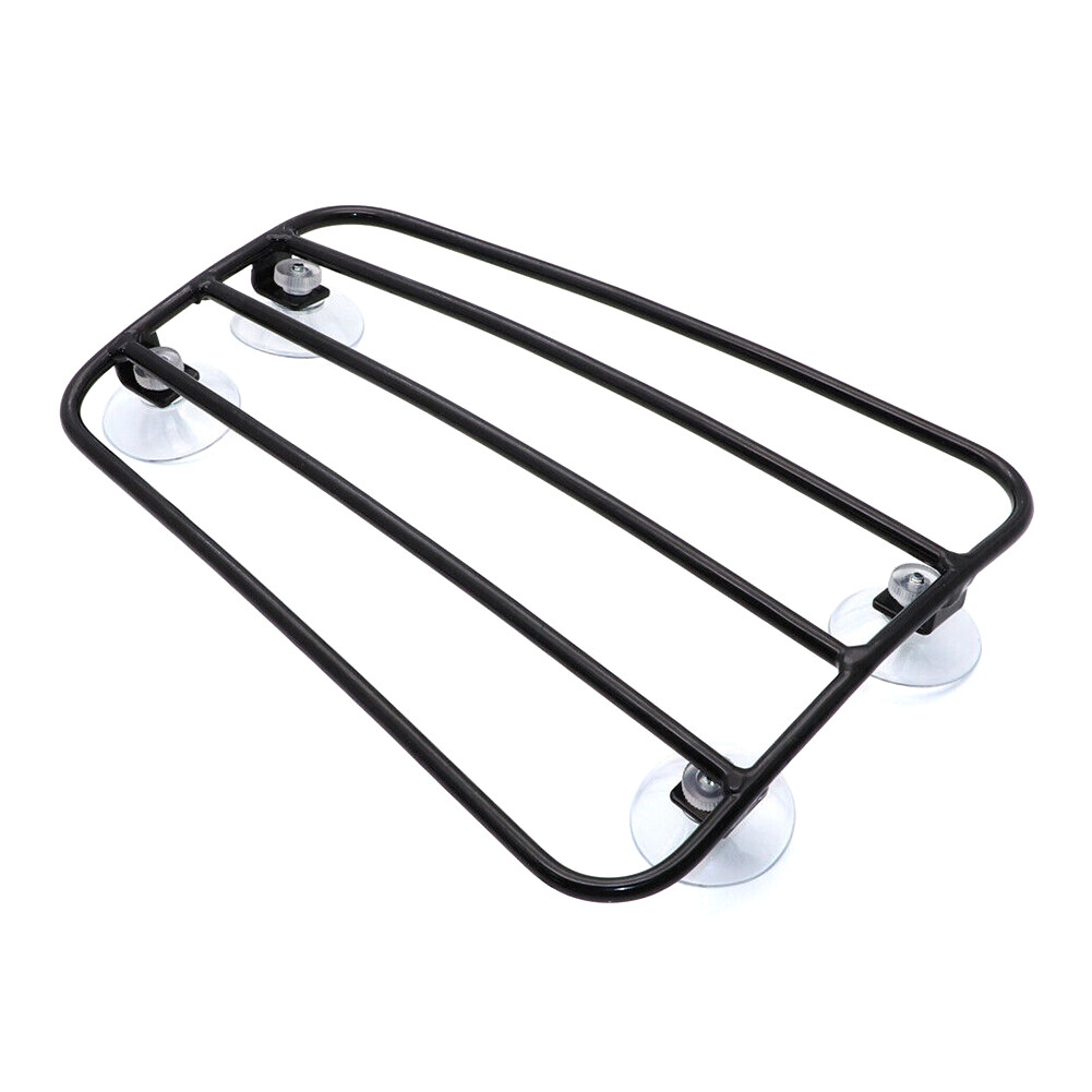 Universal Motorcycle Suction Cup Fuel Gas Tank Parcel Rack FOR Harley Cafe Racer