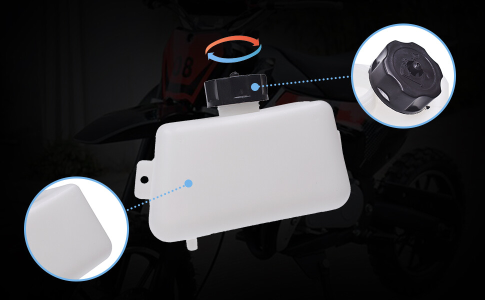 Gas Fuel Petrol Tank With Cap For 49cc 47cc ATV Quad Pocket Bike Pit Dirt Bike