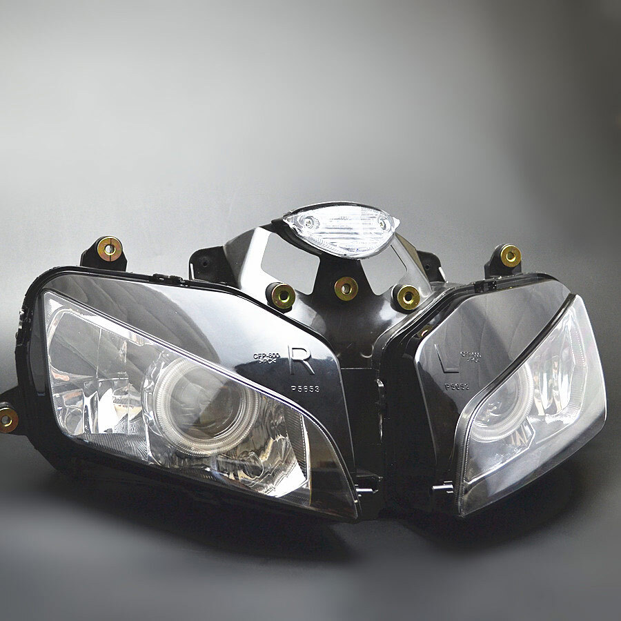Blue Angel Eye HID Headlight Assembly Fit For Honda CBR600RR 2003 2004 2005 2006
