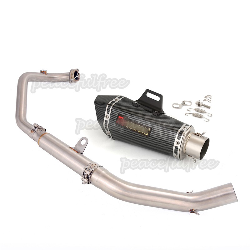 Full System For CFMOTO 300NK 300SR 250NK 250SR Header Link Pipe Exhaust Mufflers