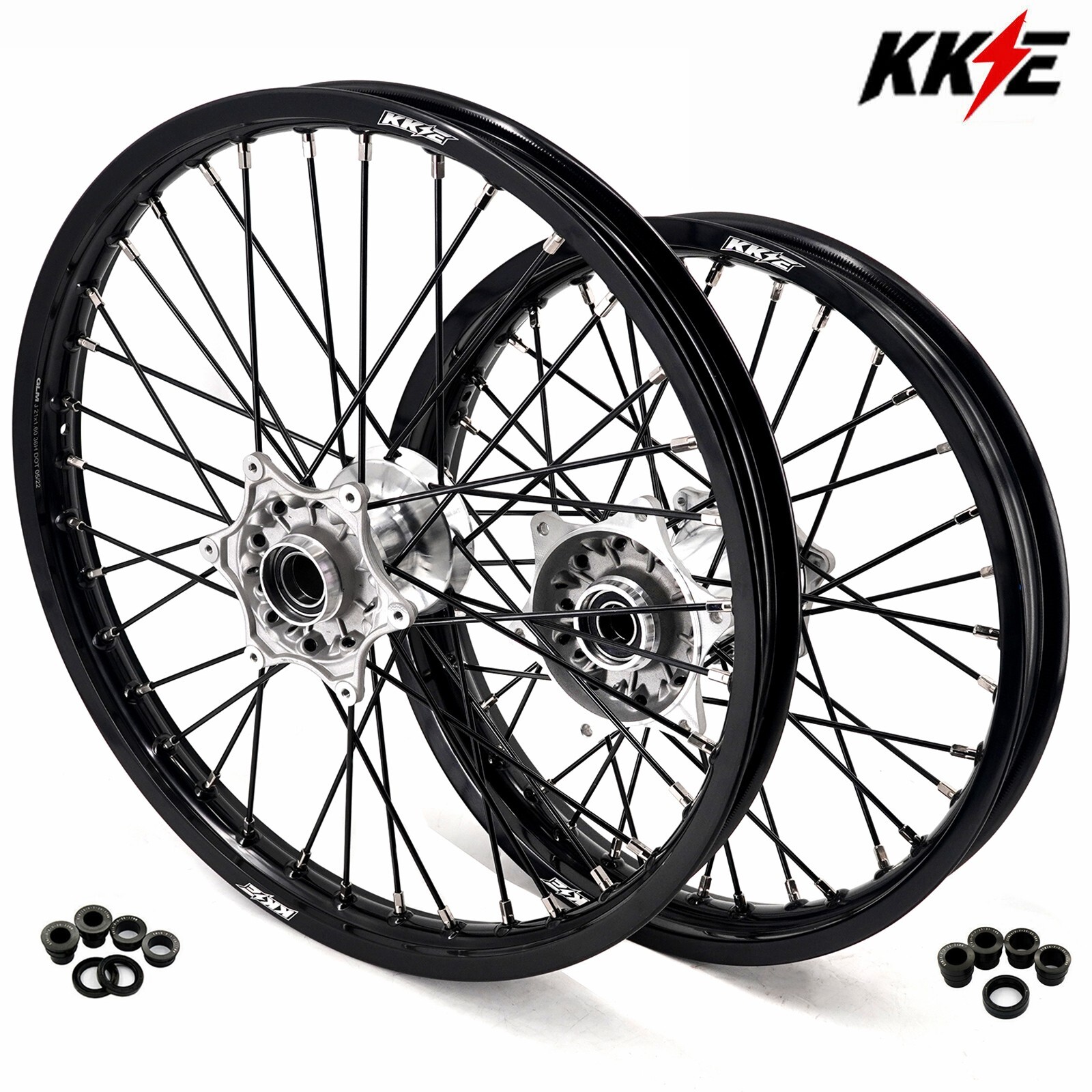 KKE 21/18 Cast Dirt Bike Wheels for 2021-2024 GAS GAS EC 250F 450F EX250 EX300