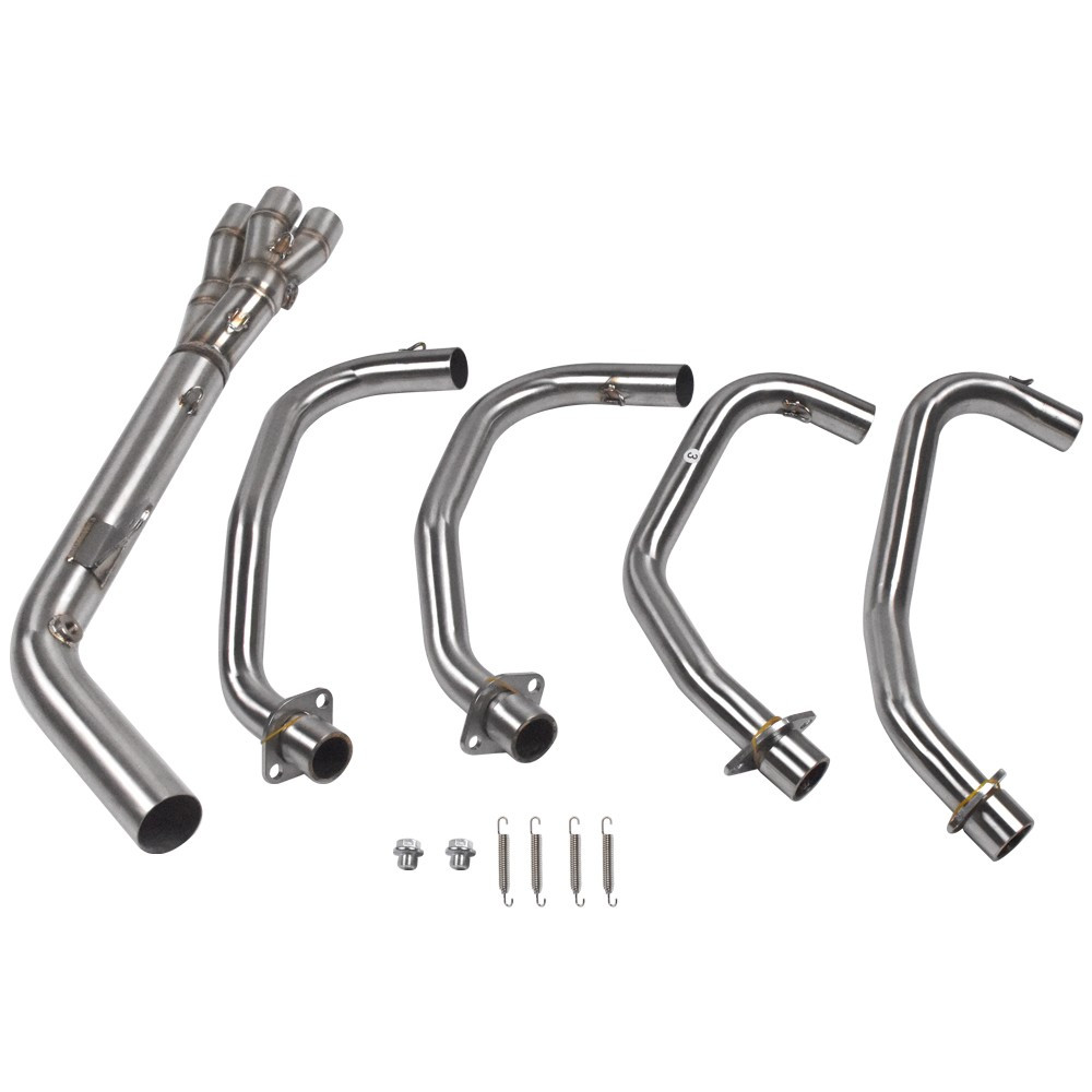 Exhaust Header Front Pipe Mid Link Tube for Kawasaki Ninja ZX4R ZX4RR 2023-2025