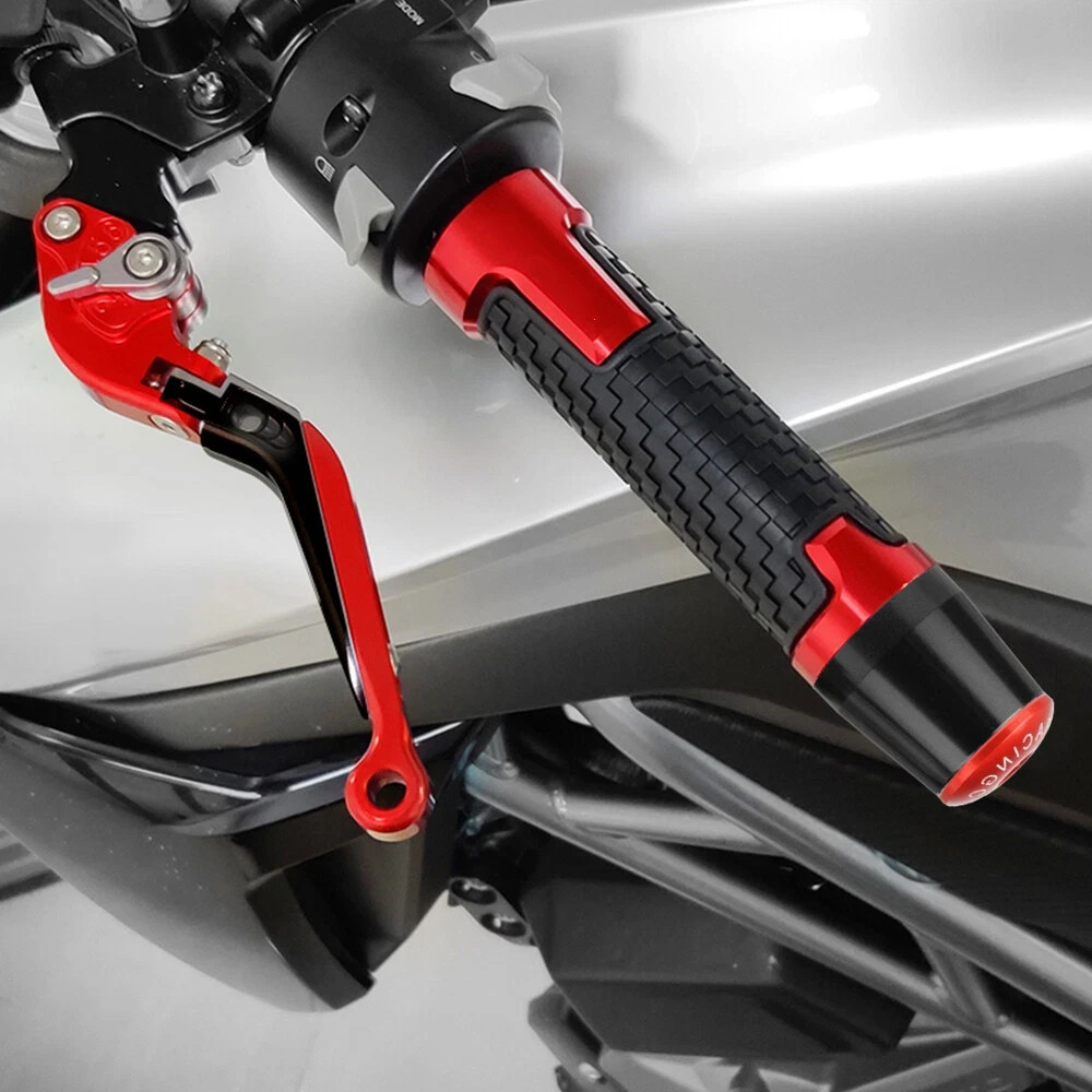 CNC Handle Grips Cap Brake Clutch Levers Set For NINJA ZX6R ZX-6R 1990-2021