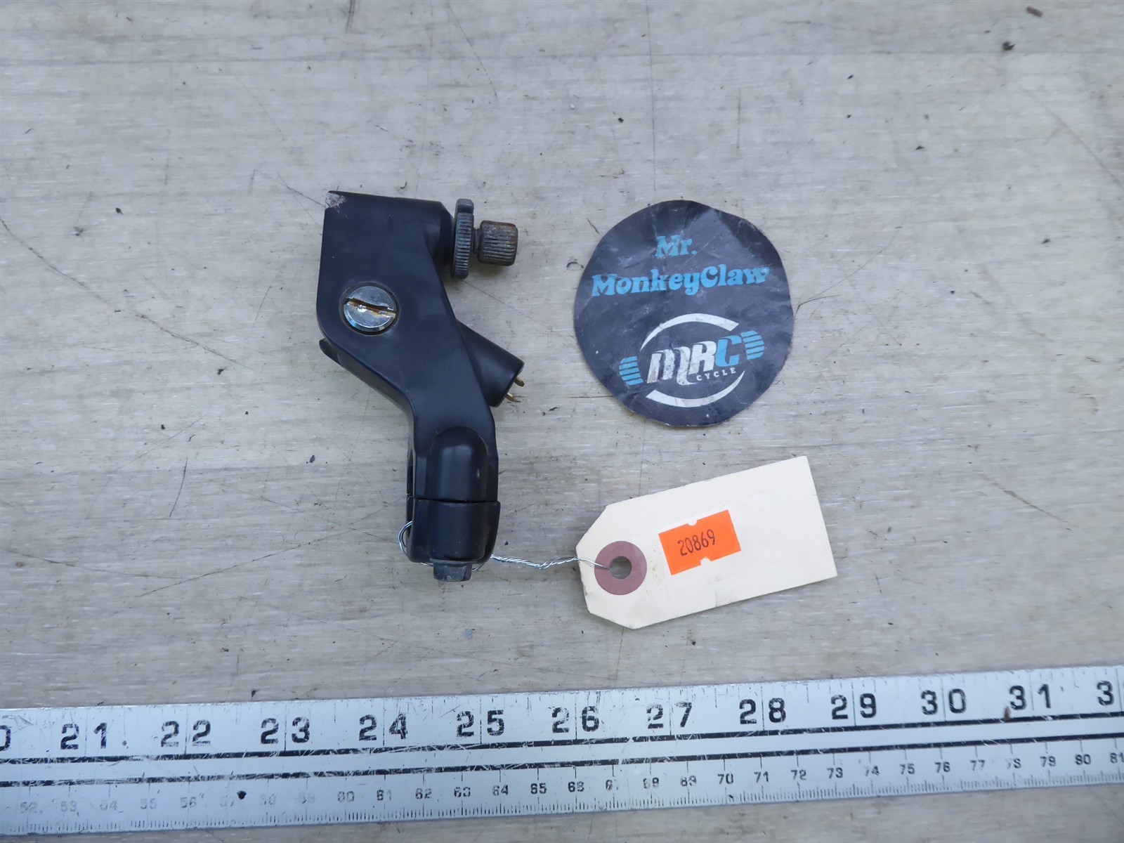 2000 Honda CBR600 F4 H20869) front left clutch lever perch with switch