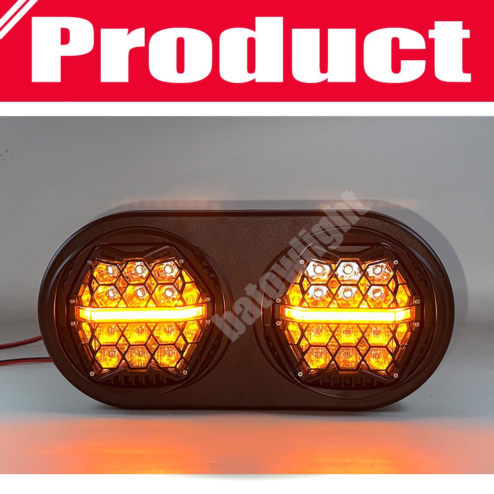 Fit for Harley Road Glide 2003-2013 DOT 270° LED Dual Headlight Head Lamp w/ DRL