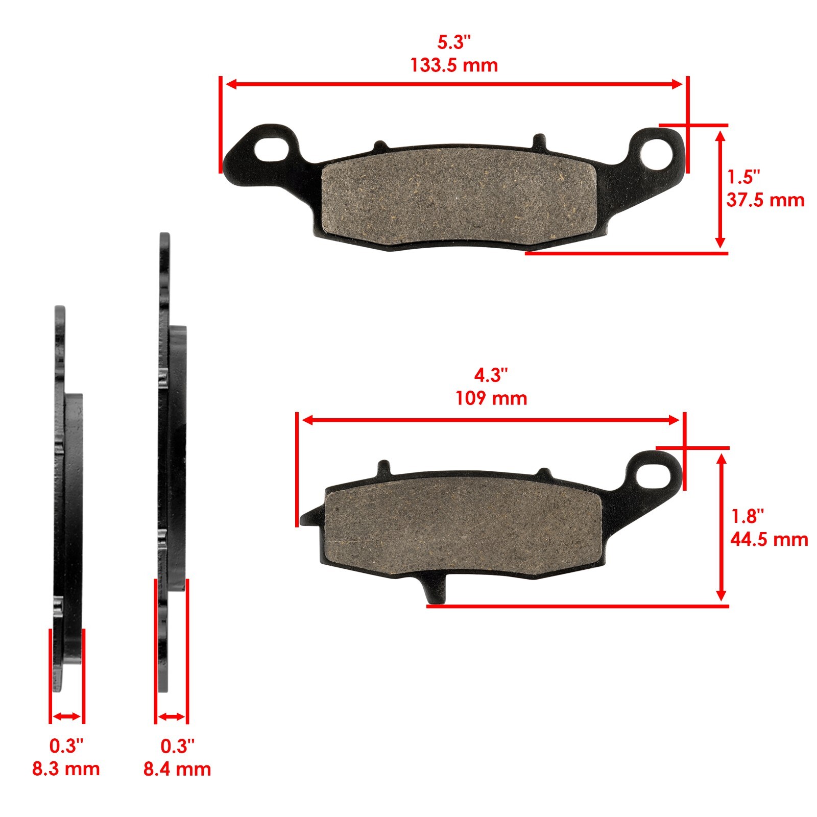 Front Brake Pads for Suzuki VL800 VL800C VL800T VL800B Boulevard C50 2005-2019