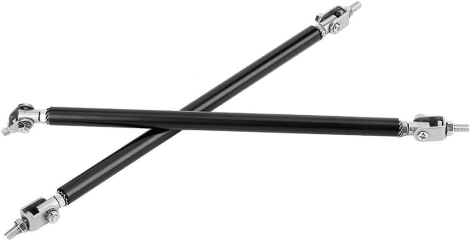 2pcs Adjustable Black 7.87-13 Front Lip Strut Rod Bumper Splitter UnColor: Black